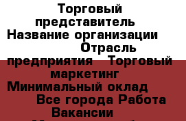 Торговый представитель › Название организации ­ Roossa › Отрасль предприятия ­ Торговый маркетинг › Минимальный оклад ­ 41 600 - Все города Работа » Вакансии   . Московская обл.,Долгопрудный г.